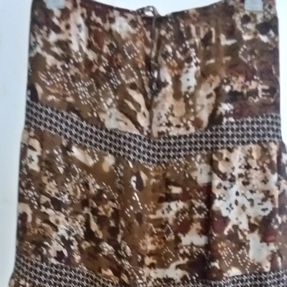 Sag Harbor Brown Boho Skirt-Size 24W - Picture 1 of 4